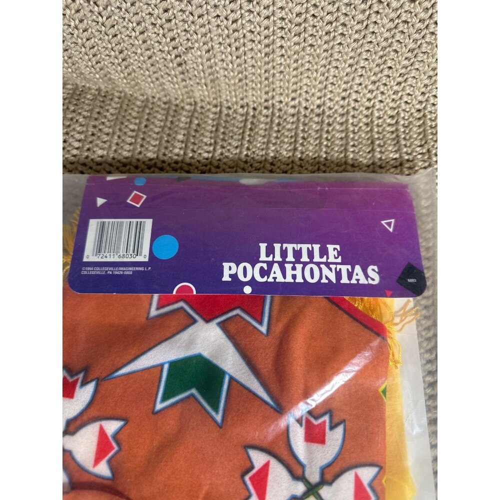Little Pocahontas Girls Toddler Costume 1-2 Yrs Includes Dress Sash Headpiece - Picture 4 of 4